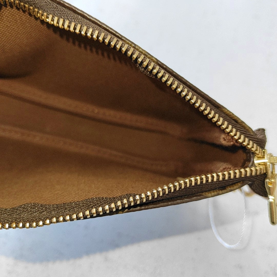 ACCESSOIRES Mini Monogram Coated Canvas Brown