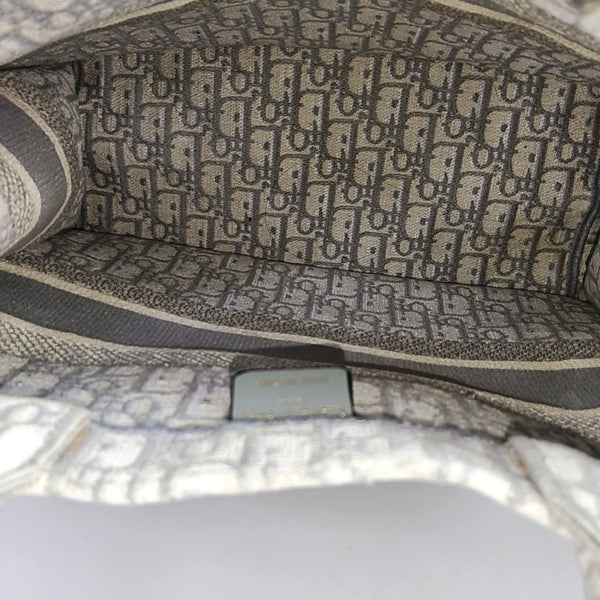 Book Tote Medium Oblique Canvas Gray