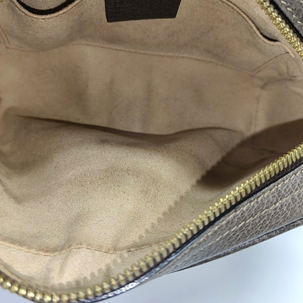 Ophidia Small Monogram Coated Canvas Beige