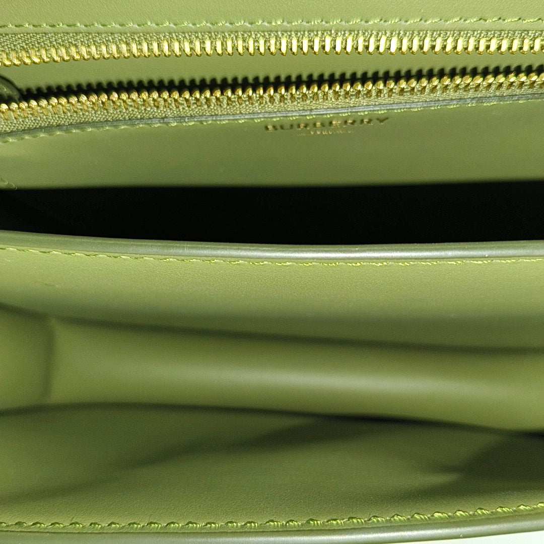 TB Small Calfskin Green