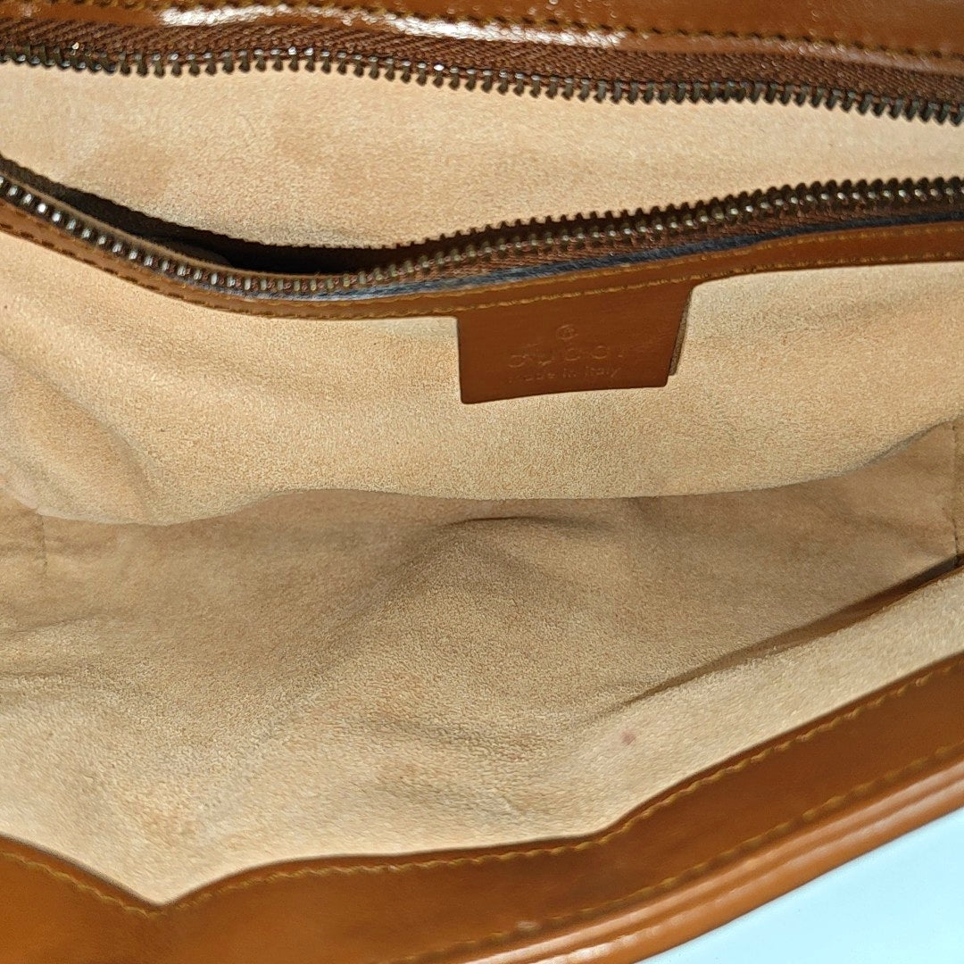 GG Marmont Medium Quilted Calfskin Brown