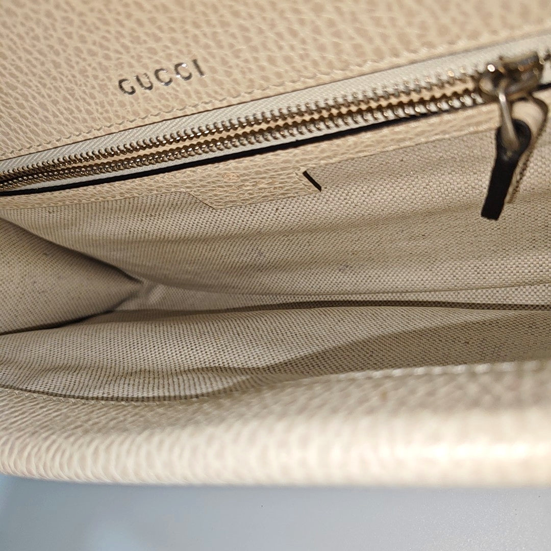 Authenticated pre-owned  Dionysus Calfskin Beige - Shoulder Bag at Looply