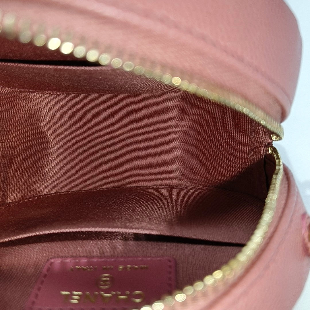 FILIGREE Mini Quilted Grained Calfskin Pink