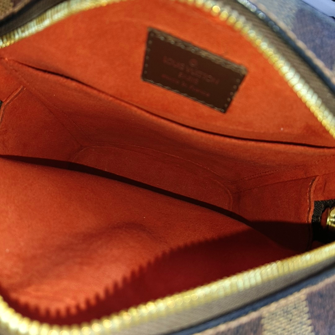 IPANEMA PM Damier Ebene Coated Canvas Brown