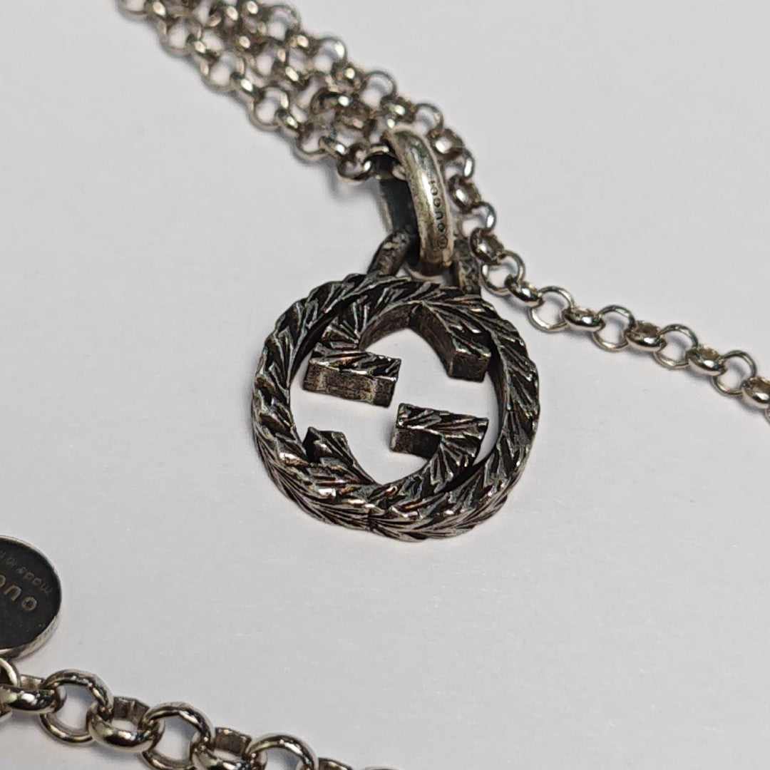 Interlocking G 925 Sterling Silver Necklace
