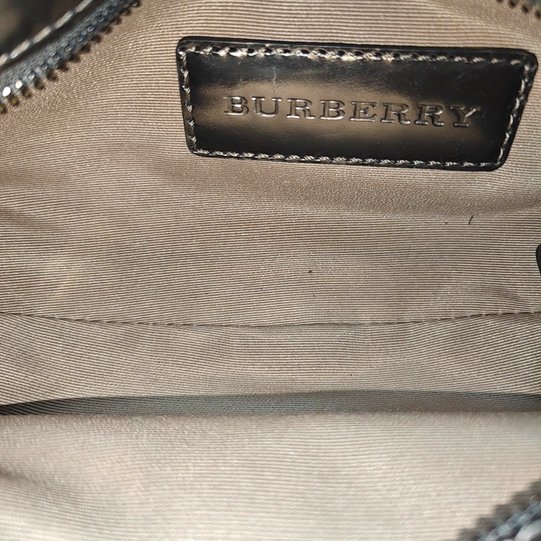 Coated Canvas Top Handle Bag Beige