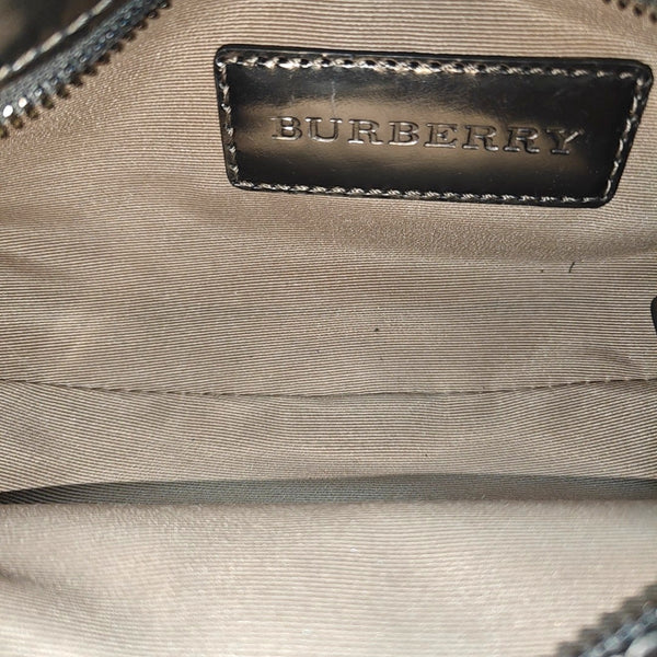 Coated Canvas Top Handle Bag Beige