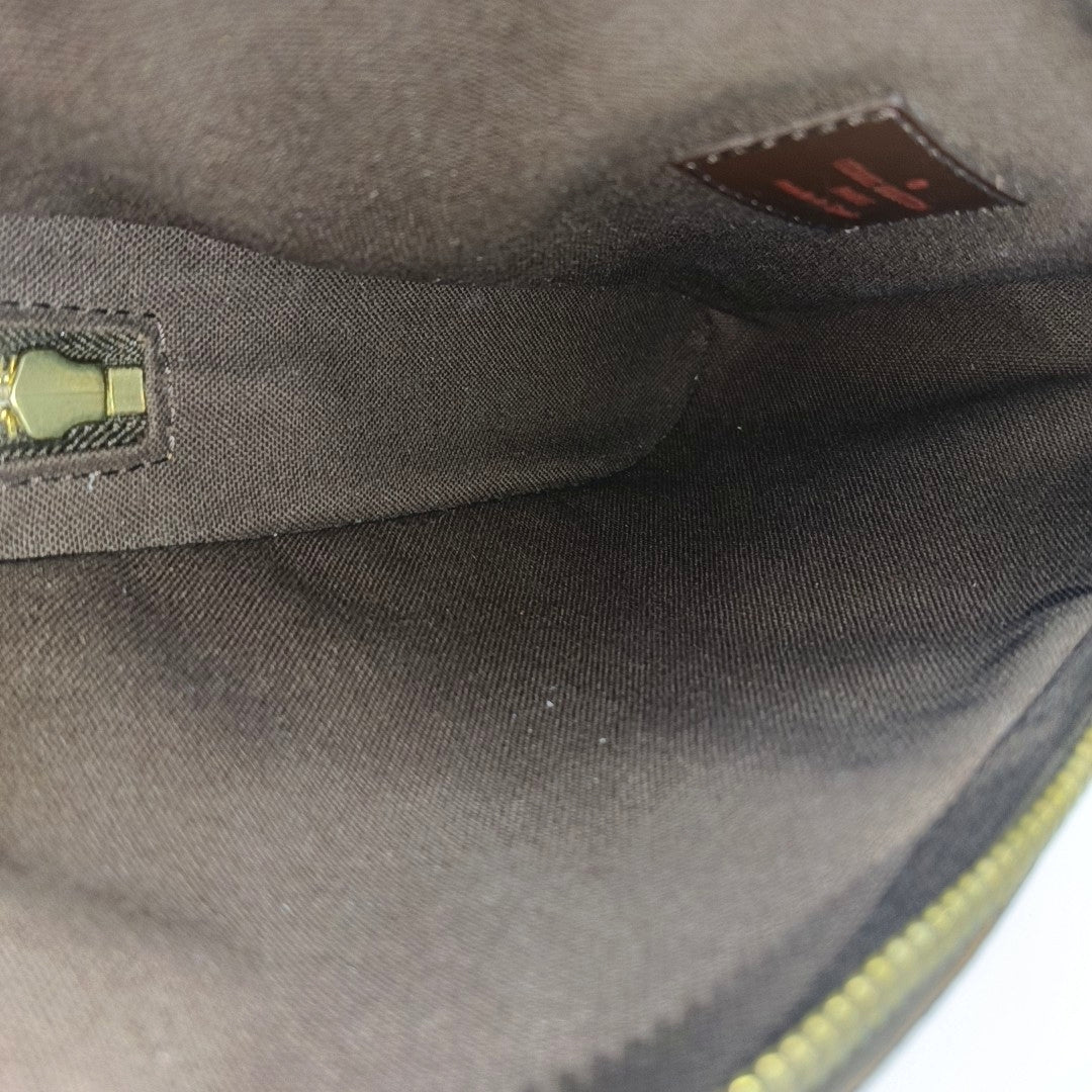 GÉRONIMOS Damier Ebene Coated Canvas Brown