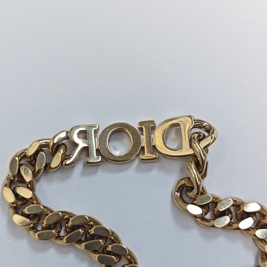 Petit CD Metal Gold Necklace