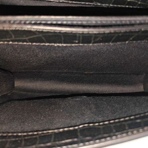 SUNSET Small Calfskin Black