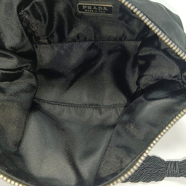 Nylon Top Handle Bag Black