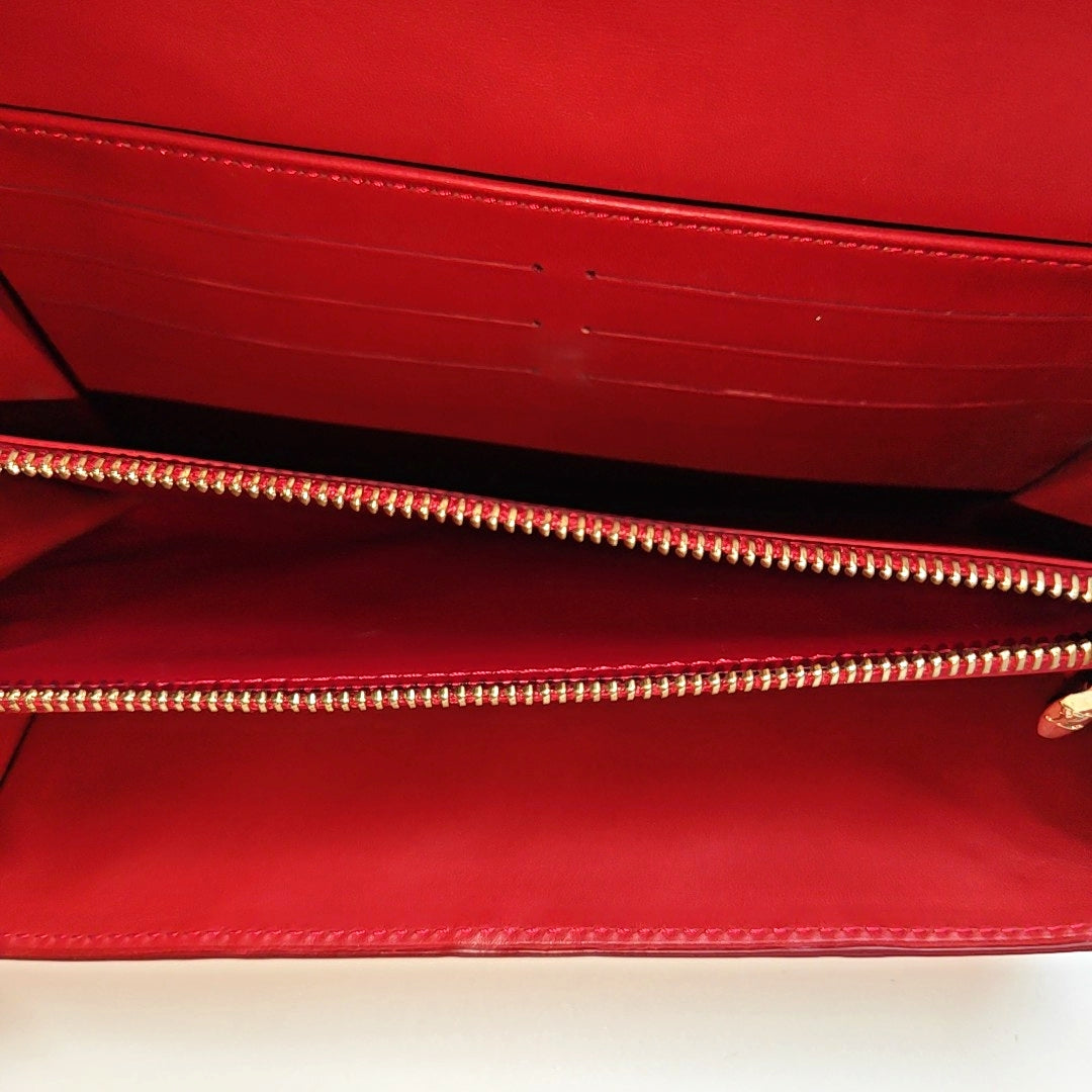 PORTE MONNAIE Patent Leather Red Wallet
