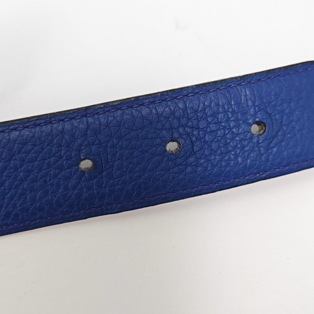 Leather Belt Blue