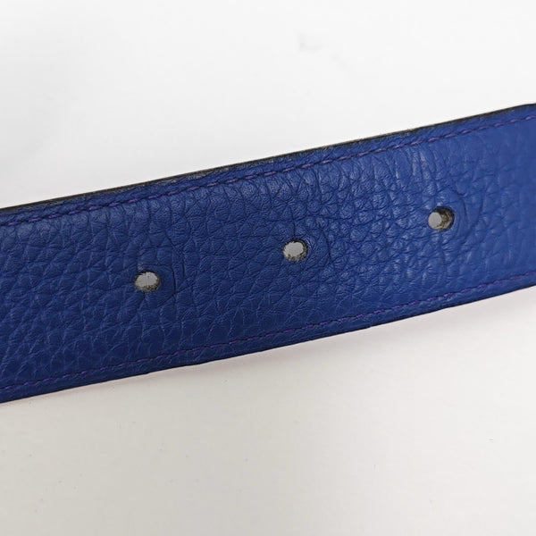 Leather Belt Blue