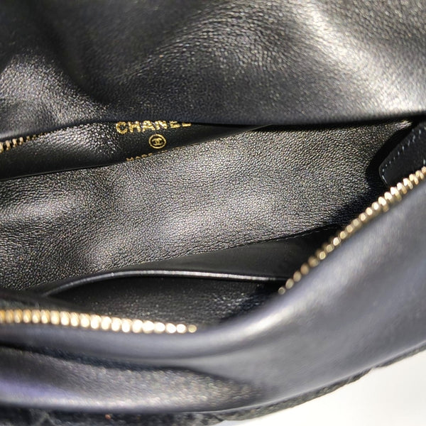 Quilted Velvet Black