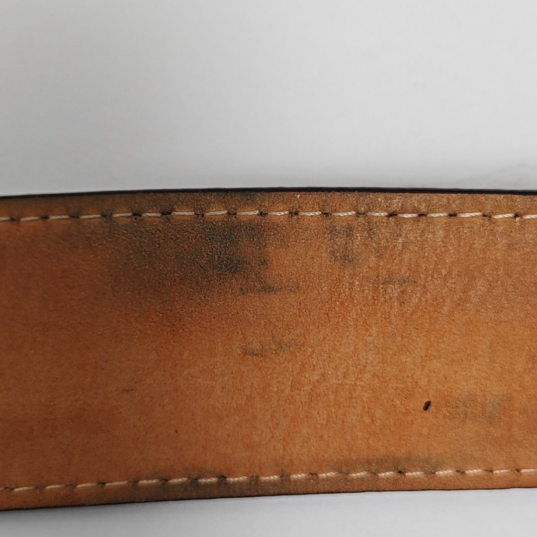 Coated Canvas Belt Brown
