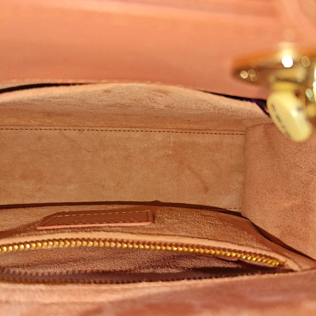 Lady Dior Small Cannage Lambskin Beige