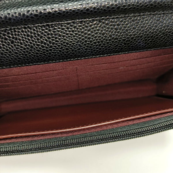 WOC Quilted Grained Calfskin Black