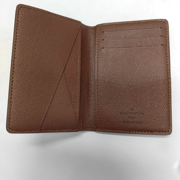 JAMES Monogram Coated Canvas Brown Wallet
