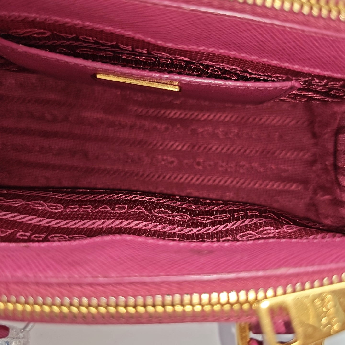 Galleria Super Mini Saffiano Calfskin Red