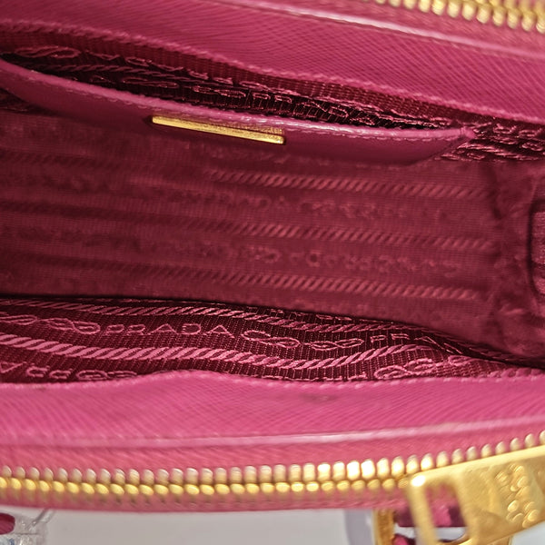 Galleria Super Mini Saffiano Calfskin Red