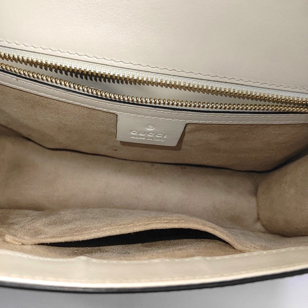 Sylvie Small Calfskin White