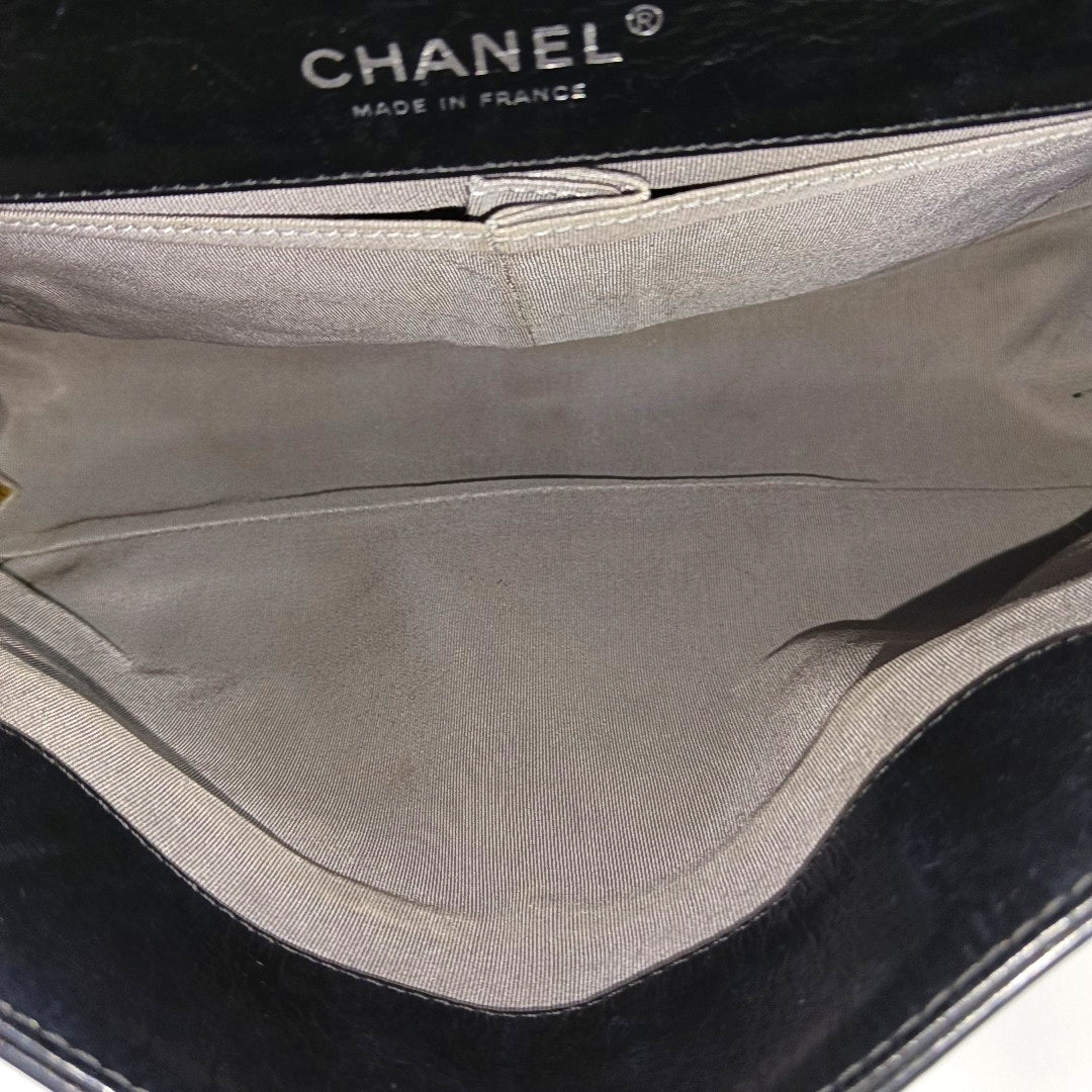 2.55 Maxi Quilted Calfskin Black