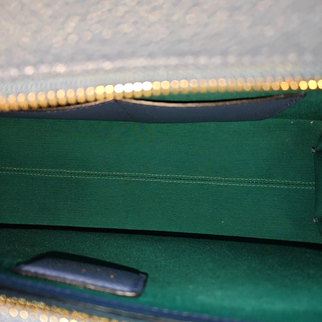 Calfskin Shoulder Bag Blue