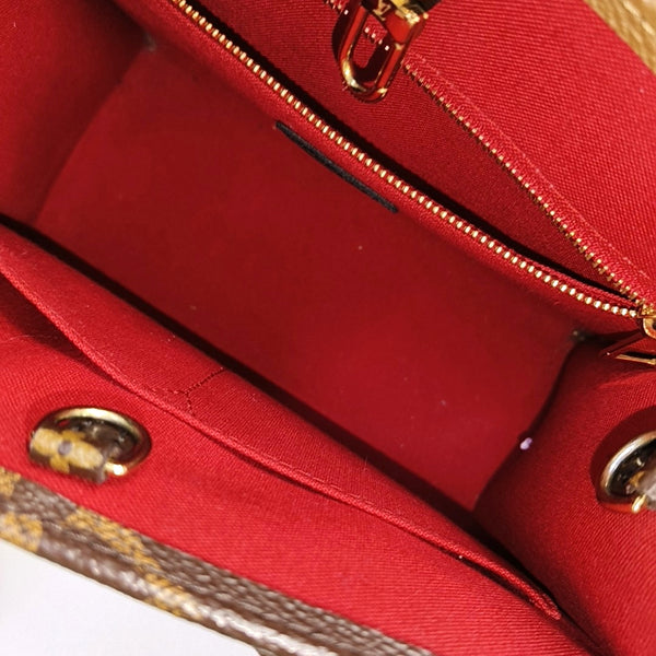 ONTHEGO PM Monogram Coated Canvas Brown