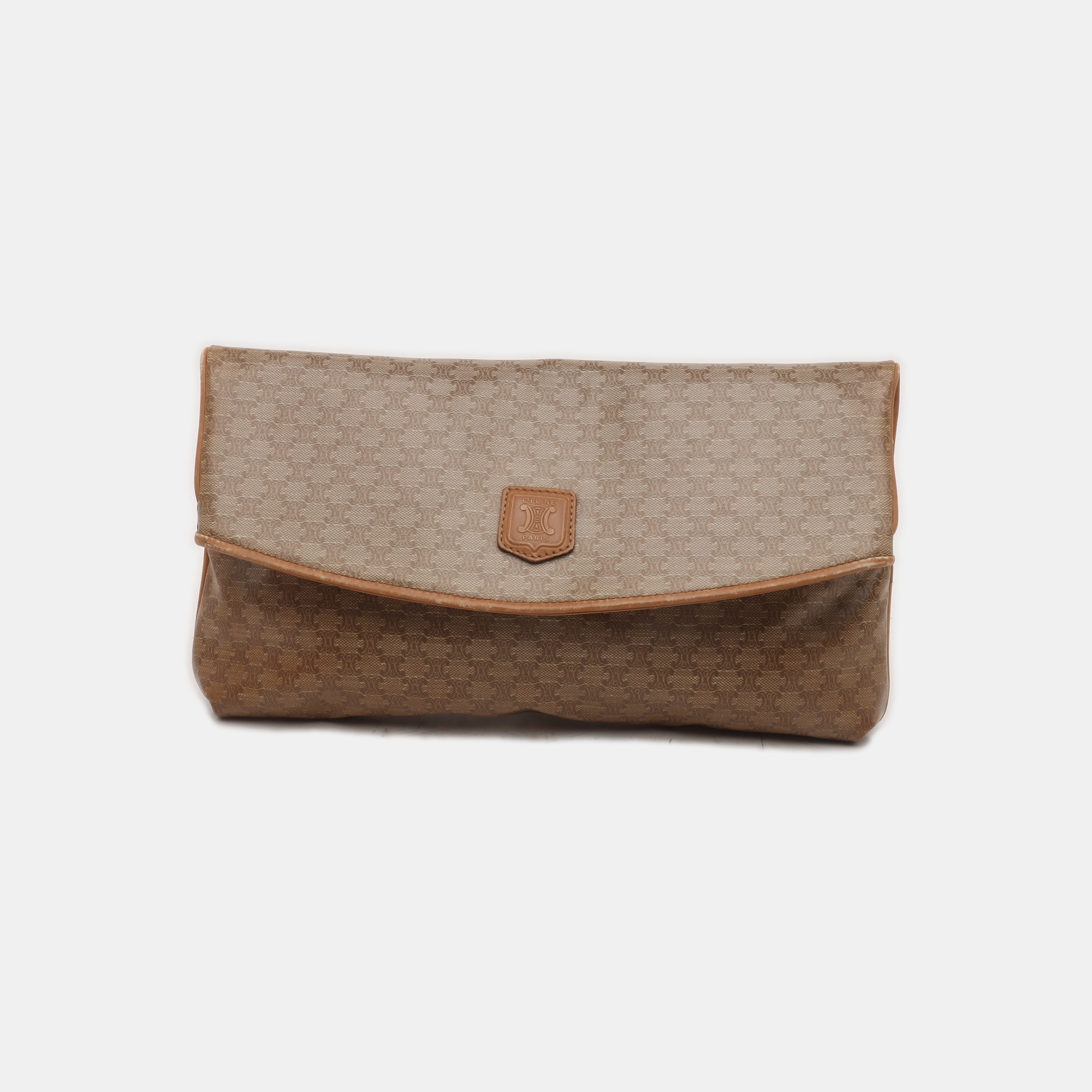 MACADAM CLUTCHES Coated Canvas Beige