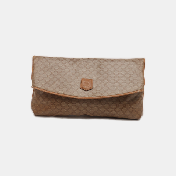 MACADAM CLUTCHES Coated Canvas Beige