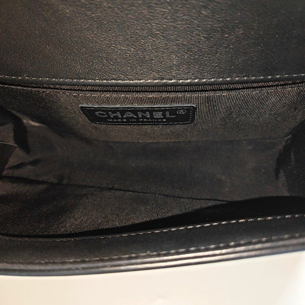 BOY CHANEL Small Quilted Calfskin Black