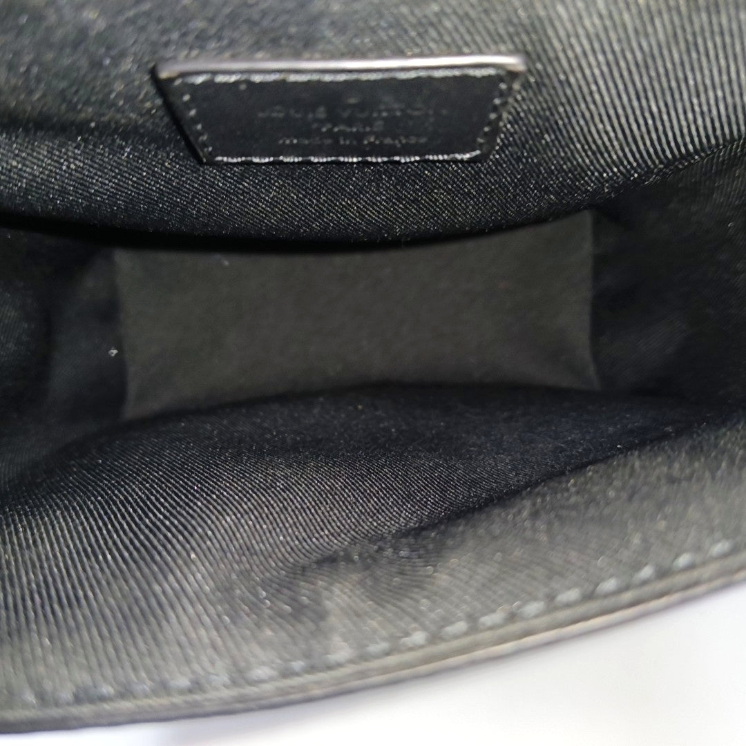 STEAMER Extra Small Monogram Coated Canvas Black