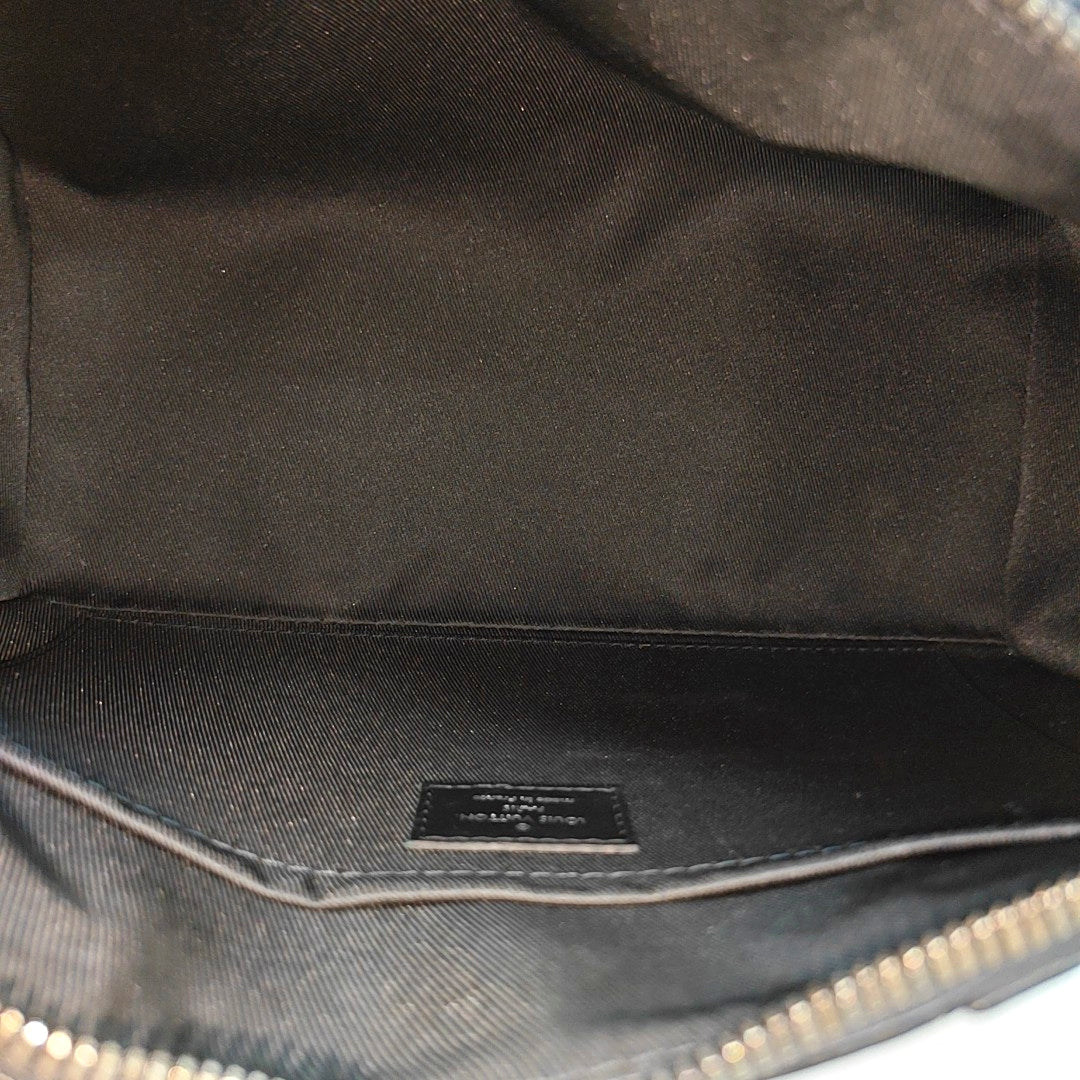 KEEPALL Monogram Coated Canvas Black