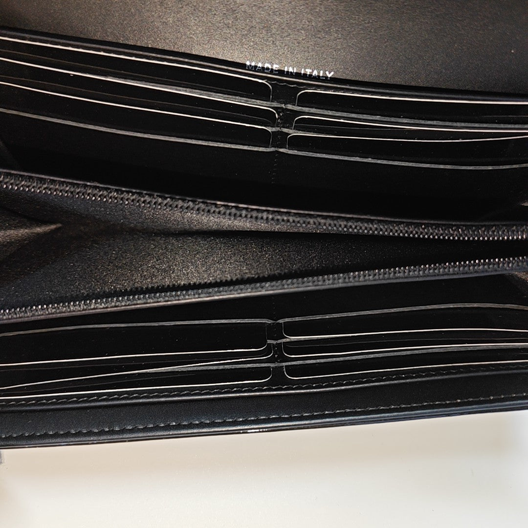 Patent Leather Wallet Black