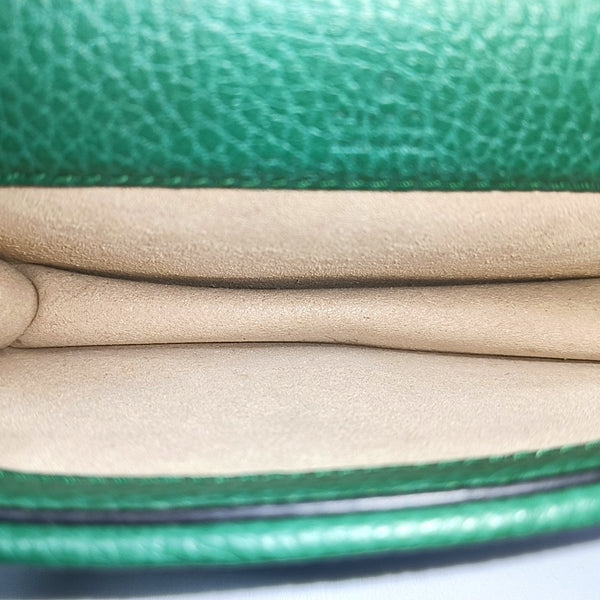 Authenticated pre-owned  Dionysus Super Mini Calfskin Green - Shoulder Bag at Looply