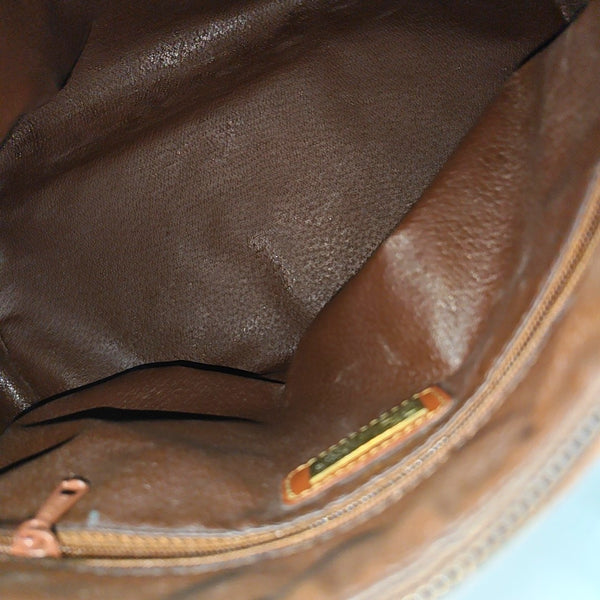 Coated Canvas Top Handle Bag Beige