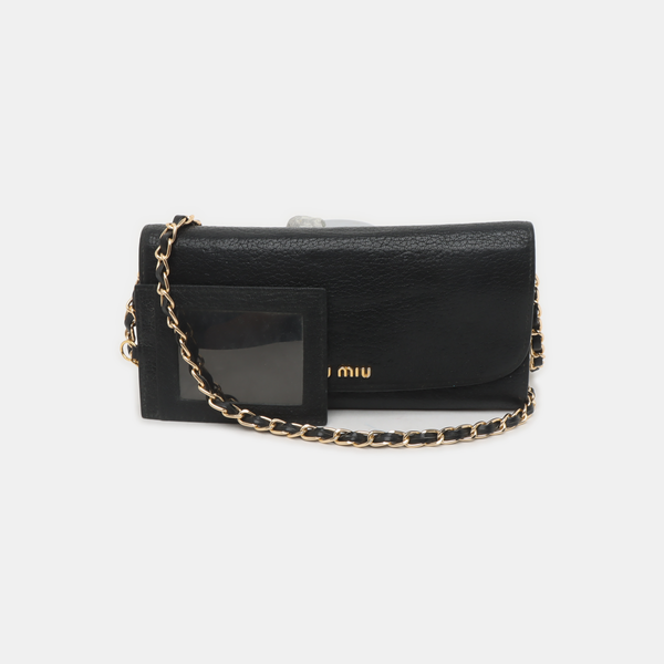 Calfskin Black Wallet