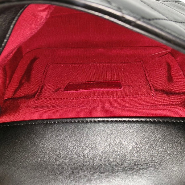IN THE LOOP Small Quilted Lambskin Black