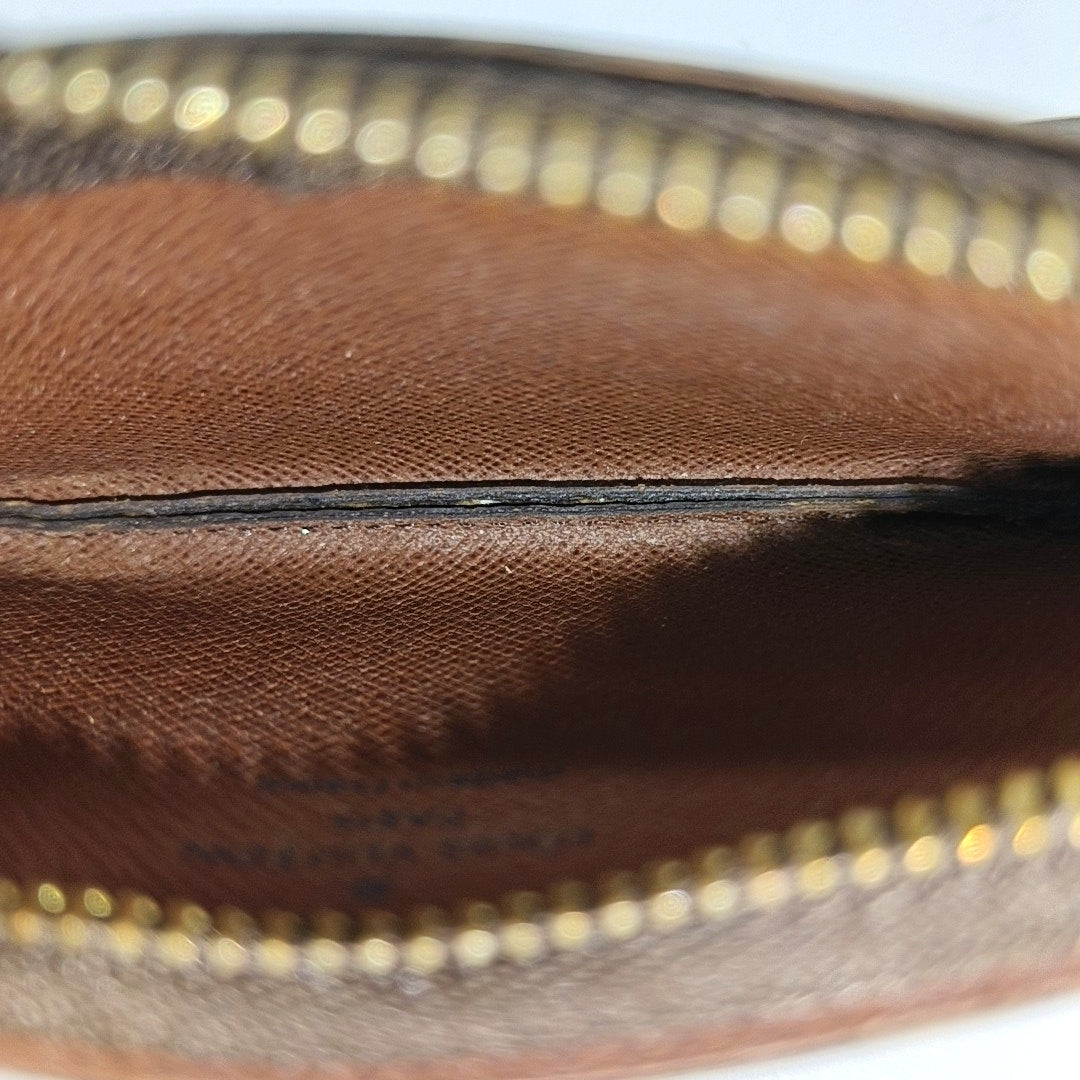 Monogram Coated Canvas Key Pouch Brown