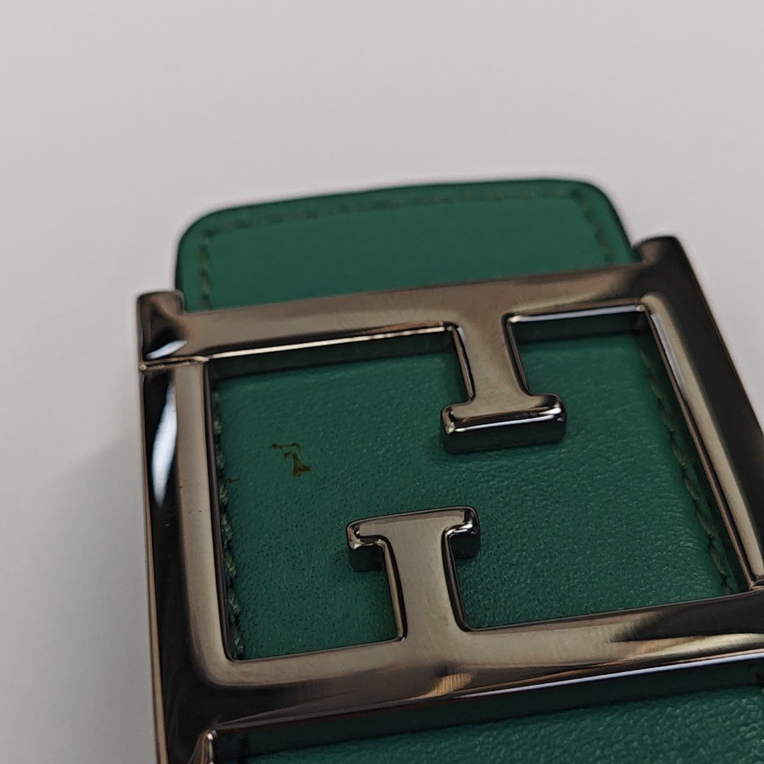 Leather Belt Green