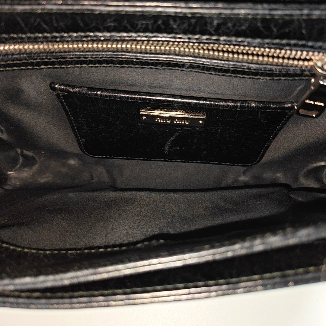 Calfskin Shoulder Bag Black