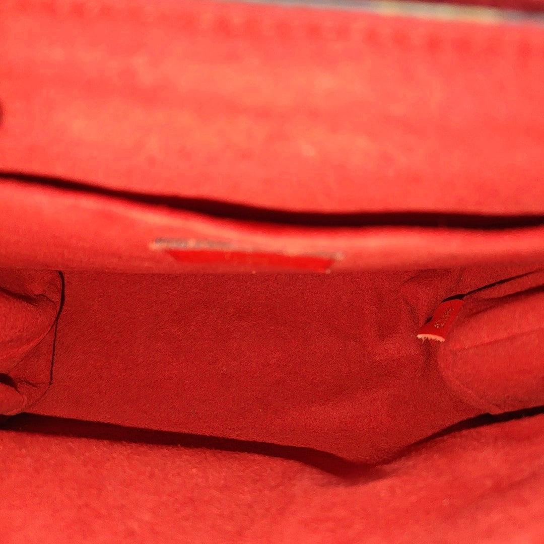 LOCKY BB Monogram Coated Canvas Red