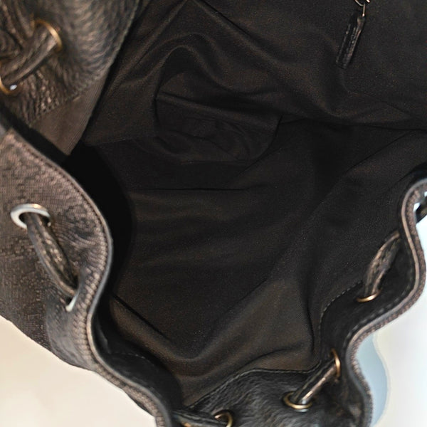 Monogram Canvas Tote Bag Black