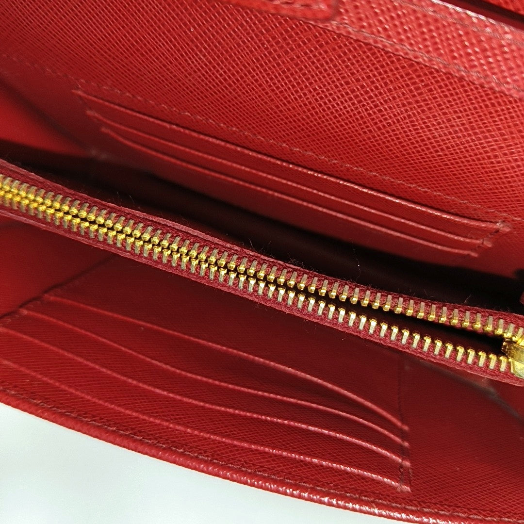 Saffiano Calfskin Crossbody Bag Red