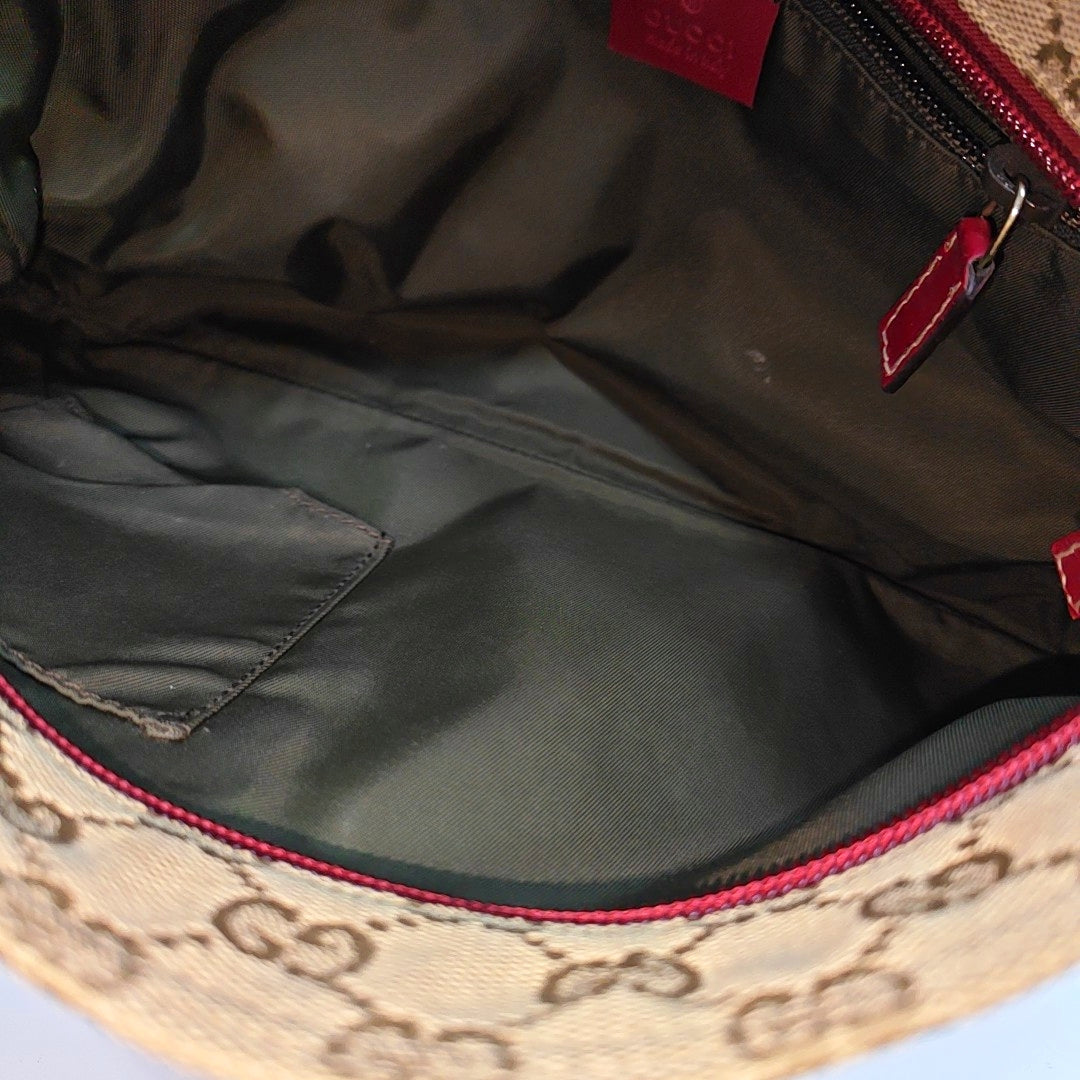 Monogram Canvas Shoulder Bag Beige