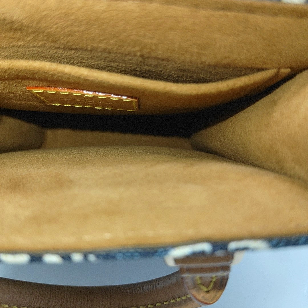 SAC PLAT Mini Monogram Denim Blue