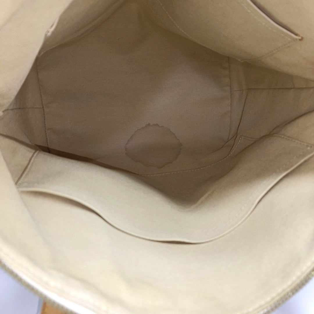 Authenticated pre-owned  TOTALLY MM Coated Canvas White - Tote Bag at Looply