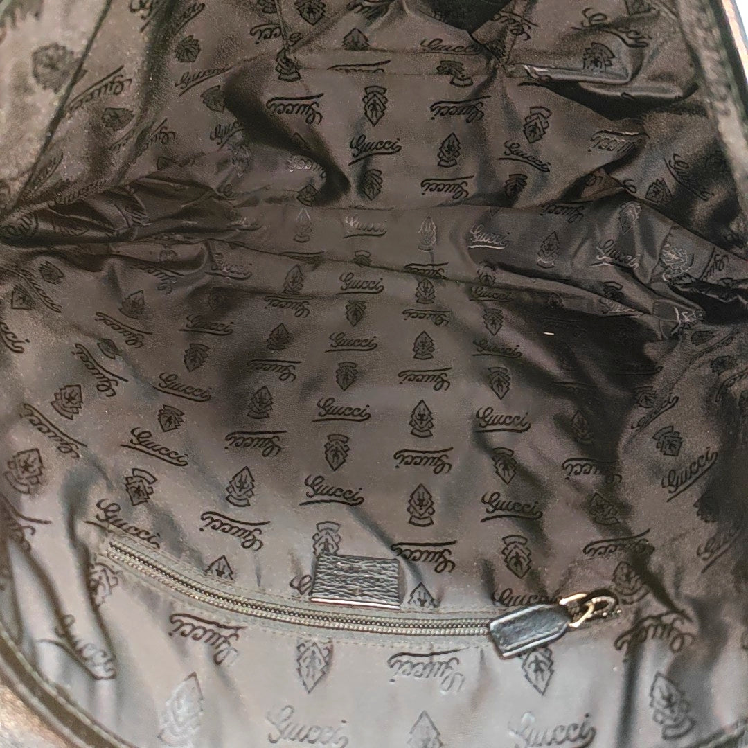 Ligne Shima Monogram Calfskin Black