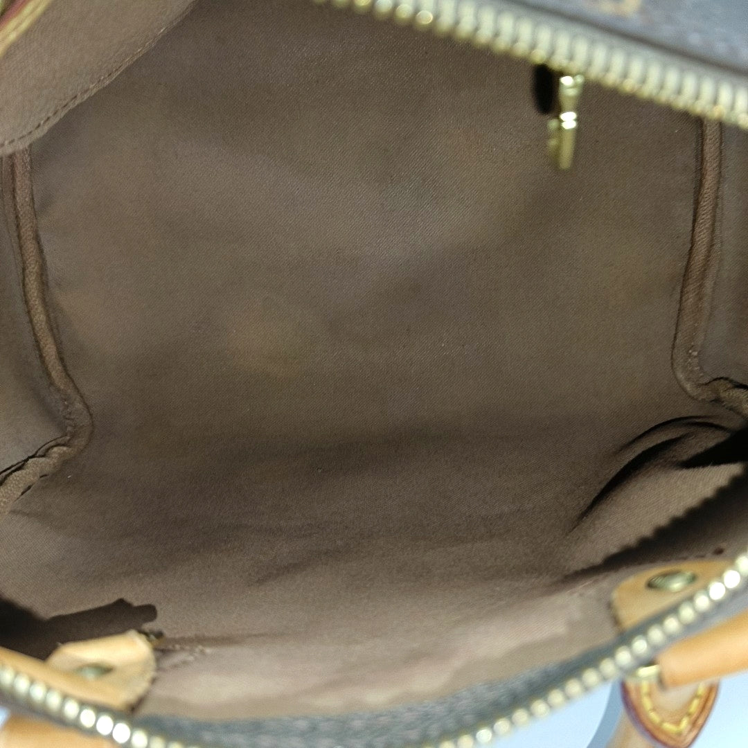 SPEEDY 25 Monogram Coated Canvas Brown